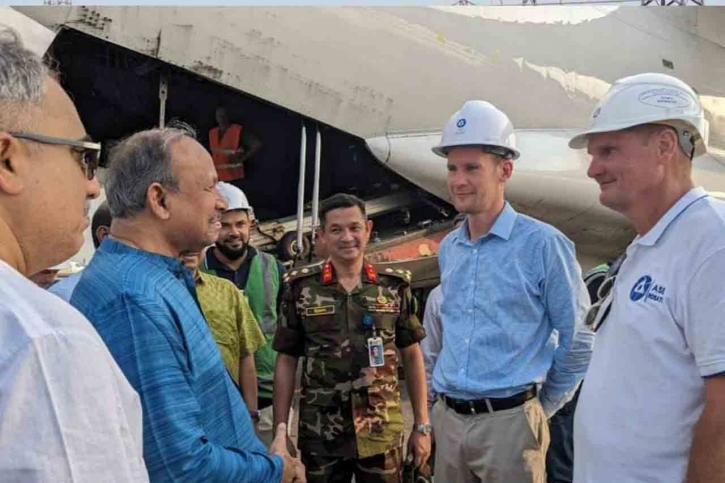 বাংলাদেশ সেনাবাহিনীর তত্ত্বাবধানে রূপপুর পারমাণবিক বিদ্যুৎ কেন্দ্র নির্মাণ প্রকল্পের ইউনিট-১ এর ১ম ব্যাচের পারমাণবিক জ্বালানি নিরাপদে রূপপুরে পৌঁছেছে