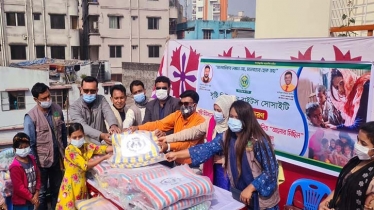 সৃষ্টি হিউম্যান রাইটস সোইটির উদ্যোগে শীতবস্ত্র বিতরণ