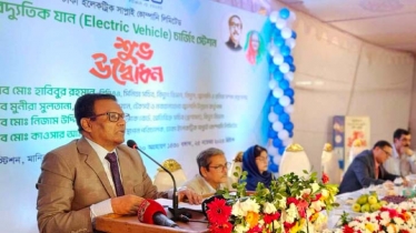 ডেসকো এলাকায় বৈদ্যুতিক গাড়ির চার্জিং পয়েন্ট উদ্বোধন 