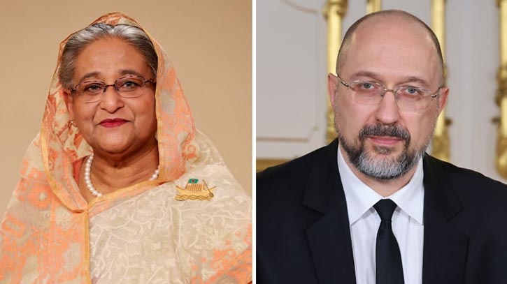 ইউক্রেনের প্রধানমন্ত্রীর সঙ্গে শেখ হাসিনার ফোনালাপ ইউক্রেনের প্রধানমন্ত্রীর সঙ্গে শেখ হাসিনার ফোনালাপ