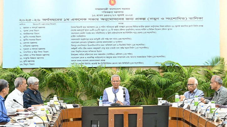 একনেক সভায় ৮ হাজার ১৪৯ কোটি ৩৮ লাখ টাকার ১২ প্রকল্প অনুমোদন