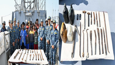 বঙ্গোপসাগরের কুতুবদিয়ায় বাংলাদেশ নৌবাহিনীর বিশেষ অভিযান
