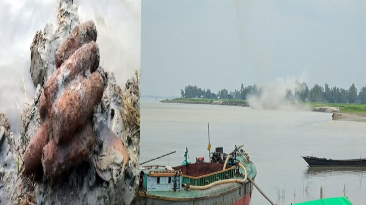 টাঙ্গাইলে উদ্ধারকৃত ১১টি মর্টার শেলের বিস্ফোরণ ঘটানো হলো যমুনা নদীতে টাঙ্গাইলে উদ্ধারকৃত ১১টি মর্টার শেলের বিস্ফোরণ ঘটানো হলো যমুনা নদীতে